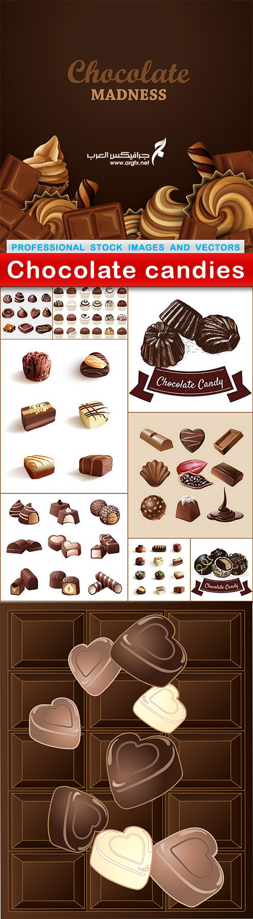  Chocolate candies - 10 EPS