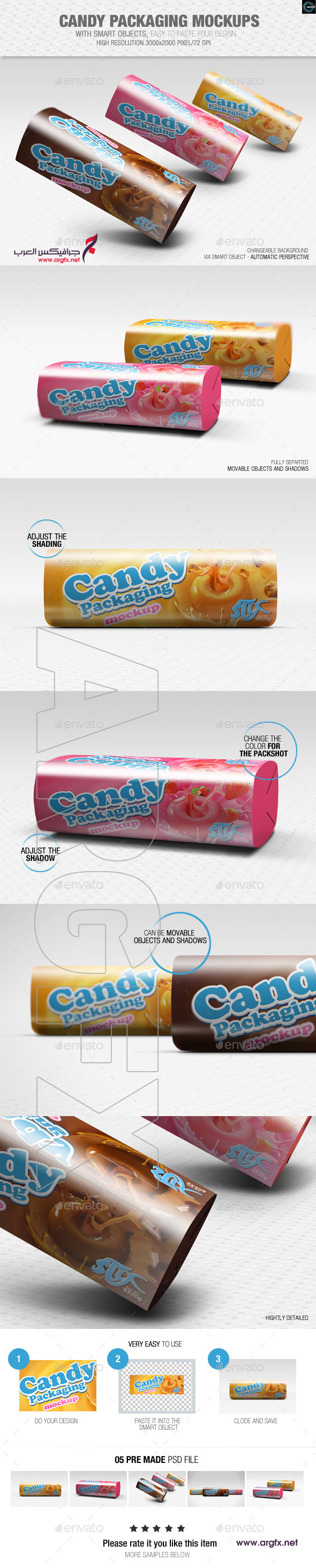 Candy Packaging Mockups 8864374
