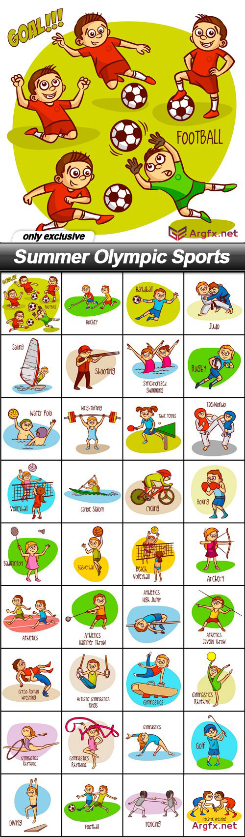 Summer Olympic Sports - 36 EPS