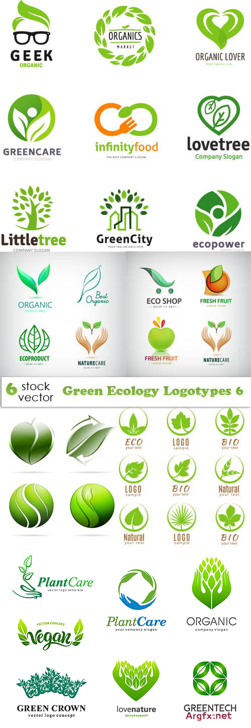 Vectors - Green Ecology Logotypes 6