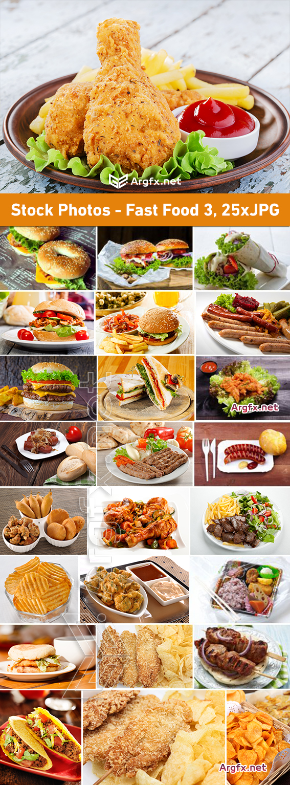  Stock Photos - Fast Food 3, 25xJPG