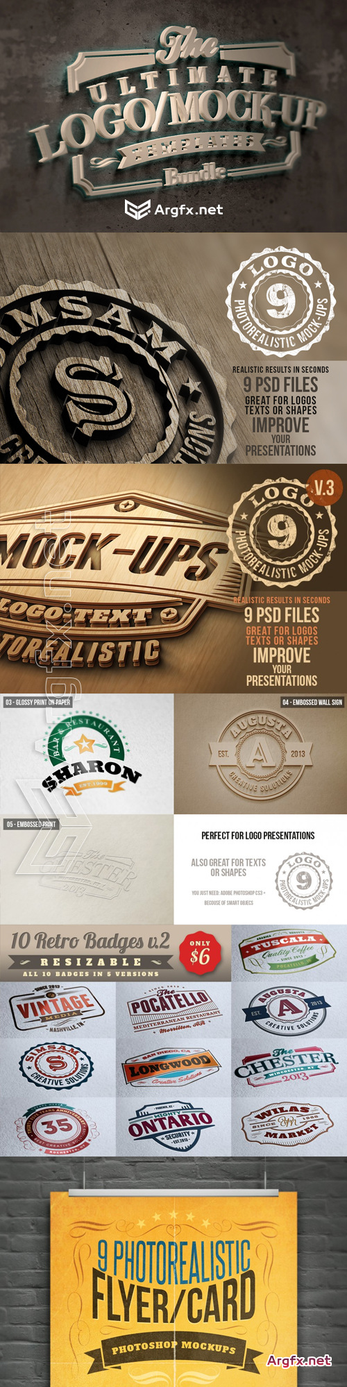 The Ultimate Logo Templates & Mockups Bundle