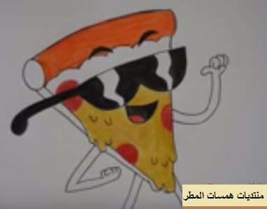 طريقة رسم بيتزا ستيف - كيفية رسم بيتزا ستيف من كارتون العم جدو للأطفال P_492lueu91