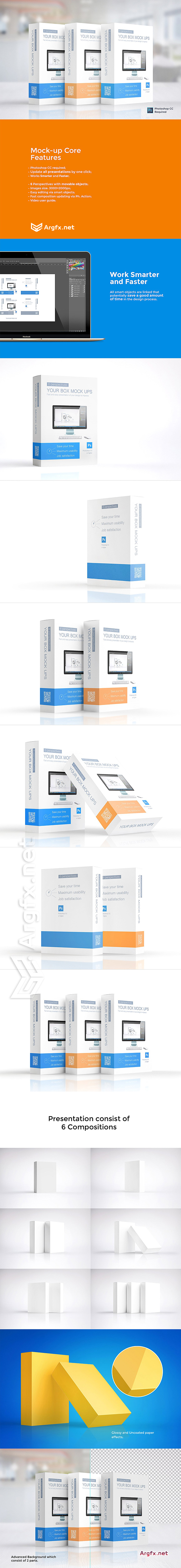 CreativeMarket - Multipurpose Product Box/Package 33258