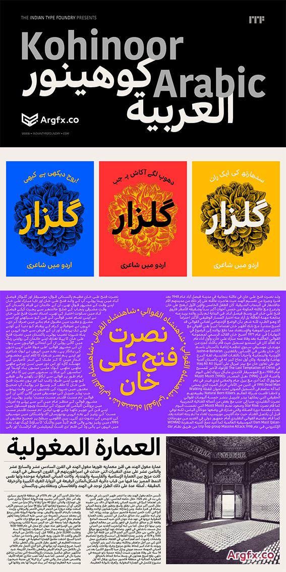  Kohinoor Arabic Font Family $320